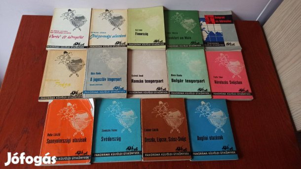 Panoráma külföldi utikönyvek sorozat / 14 db könyv