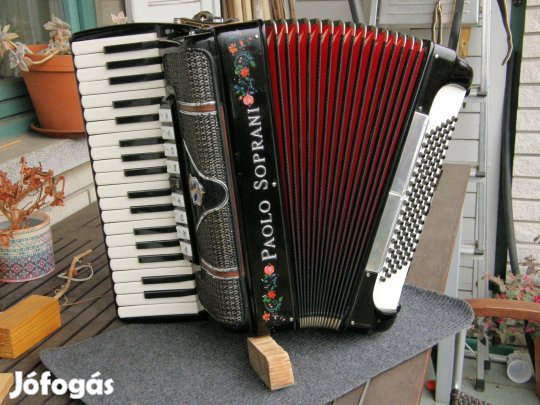 Paolo Soprani profi 96 b. franciamüzettes harmonika tangóharmonika