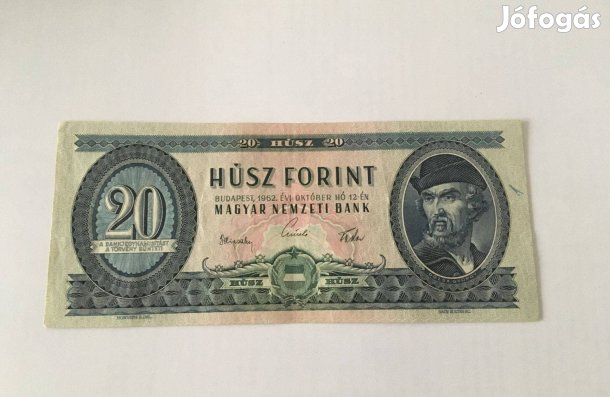 Papírpénz 20 forintos 1962-ből
