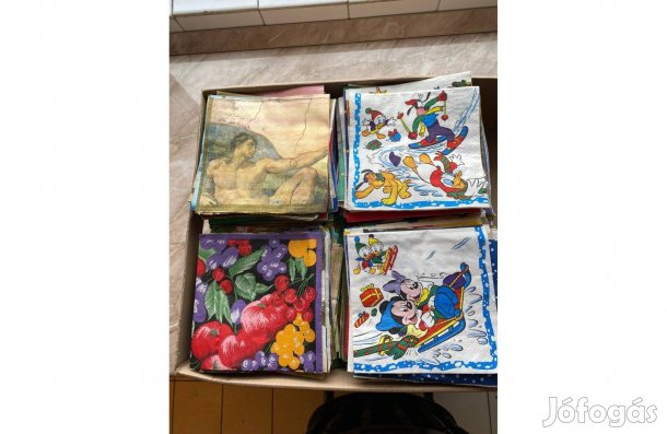 Papírszalvéta gyűjtemény régiség