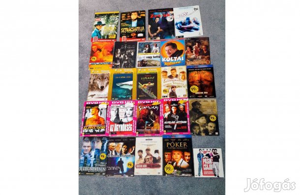 Papírtokos DVD csomag 24db - vegyes műfaj, akció, vígjáték, (szinkroni