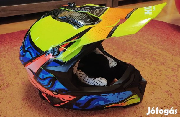 Pár alkalommal használt Horn H304 enduro cross bukósisak eladó!