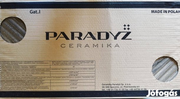 Paradyz - Afternoon Brown Sciana chevron mintás/strukturált csempe