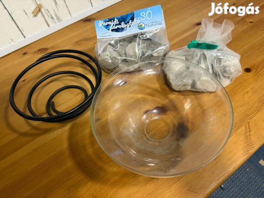 Parajdi párologtató só 1,5 kg, tállal együtt