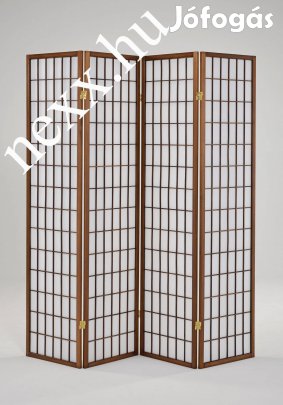 Paraván | 4621-4WB | fa paraván, barna paraván, új