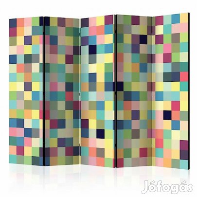 Paraván - Apró színes négyzetek IV