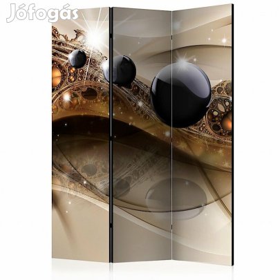 Paraván - Barna mintás hullámok