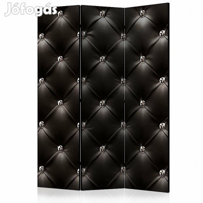 Paraván - Ékköves fekete bőr