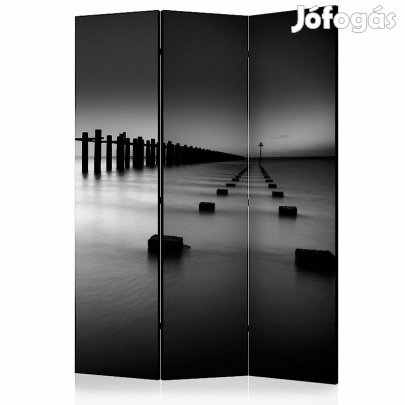 Paraván - Fekete-fehér móló a vízen