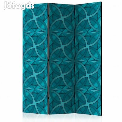 Paraván - Geometriai türkiz