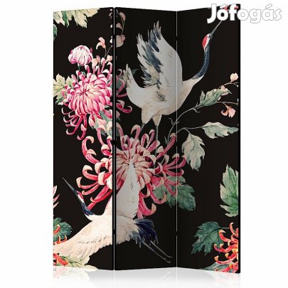 Paraván - Gólyák és virágok