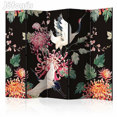Paraván - Gólyák és virágok II