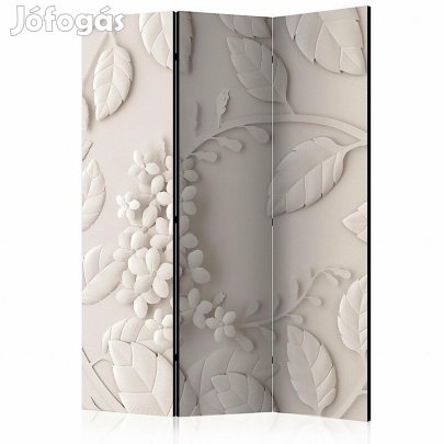 Paraván - Krémszínű virágok