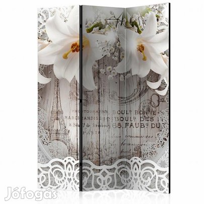 Paraván - Liliom díszes párizsi minta