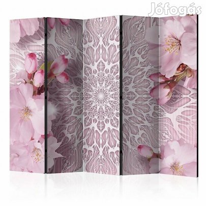 Paraván - Rózsaszín pasztell Mandala II