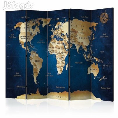Paraván - Sötétbe borult világtérkép