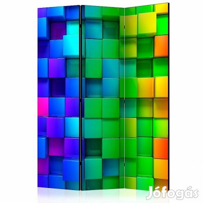 Paraván - Színes kockarengeteg