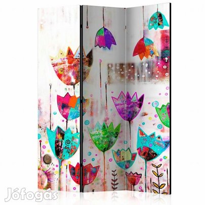 Paraván - Színes tulipánok