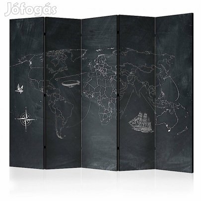 Paraván - Világtérkép iskolatáblán II