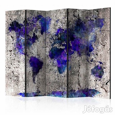 Paraván - Világtérkép tintapacával II
