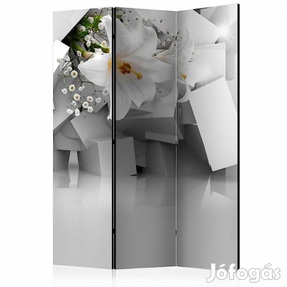 Paraván - Virág a téglatestek között