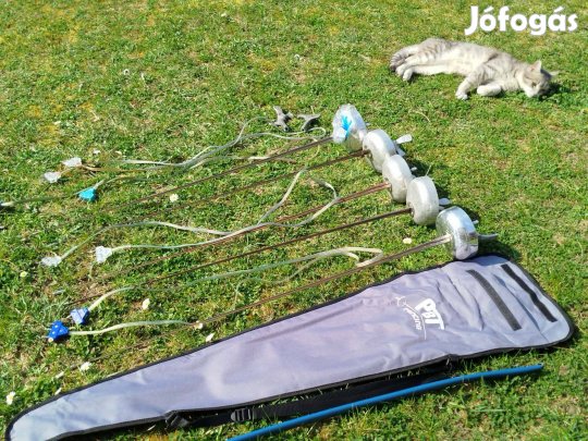 Párbajtőrök, jobbkezes; markolat; vezeték; tárolózsák, PBT