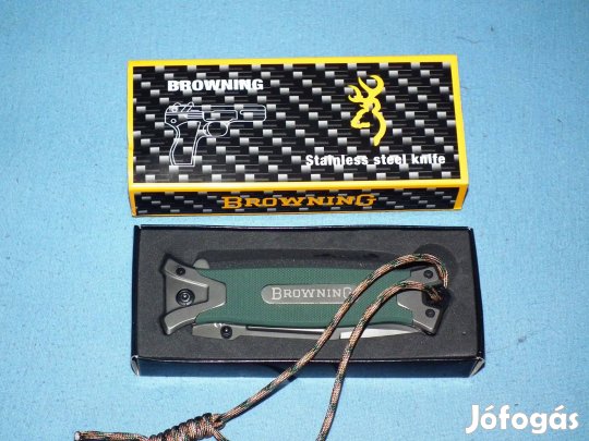 Párban új Browning feliratú kemping kés horgászkés 2 db. egyben