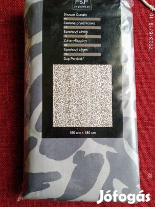 Párduc mintás zuhanyfüggöny 180x180 cm mosható pes vászon bontatlan