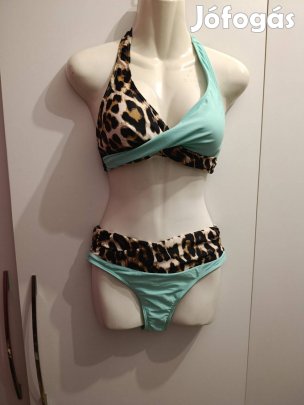 Párducmintás - türkiz bikini