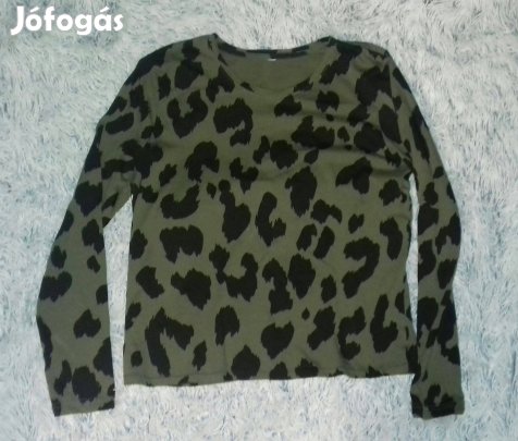 Párducmintás khaki felső, 38-40