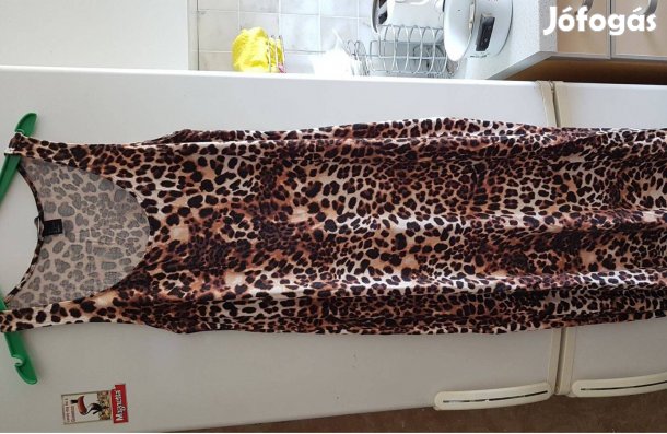 Párducmintás ujjatlan H&M nyári L-es méretű női ruha L