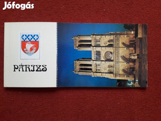 Párizs, képeslap sorozat, 11 db