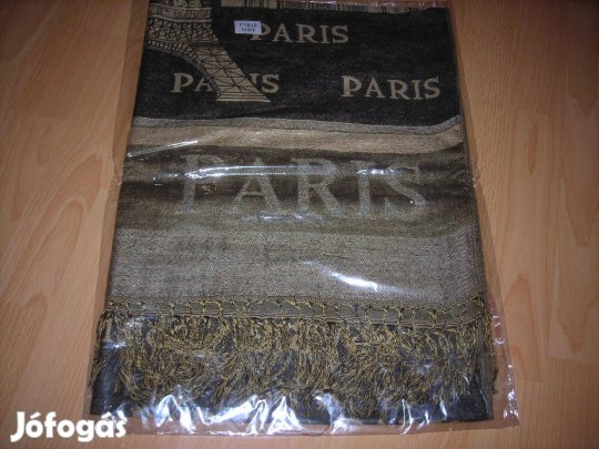 Párizs barna fekete női kendő Új