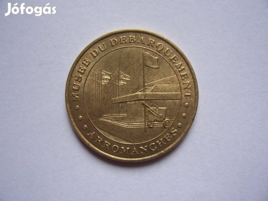 Párizsi turisztikai, látogató token, zseton 2001 - Arromanches - Musé