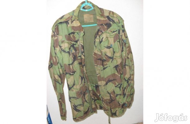 Parka terepszínű angol brit ejtőernyős katonai kabát dzseki