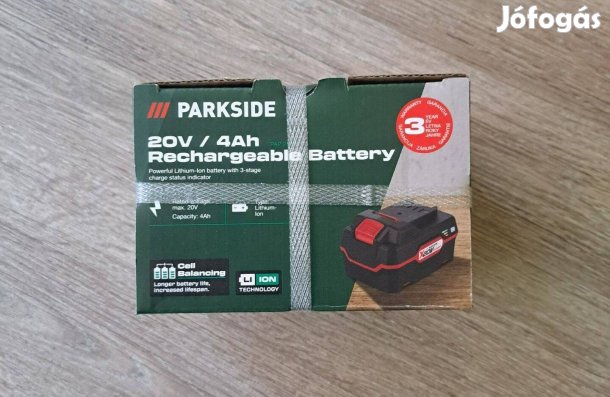 Parkside 20V. 4ah akkumulátor Új!
