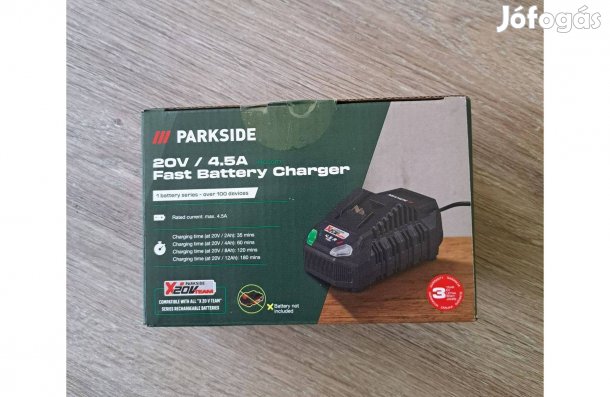Parkside 20V. akkumulátor töltő Új!