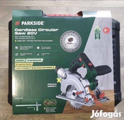 Parkside 20 Li B3 akkumulátoros körfűrész