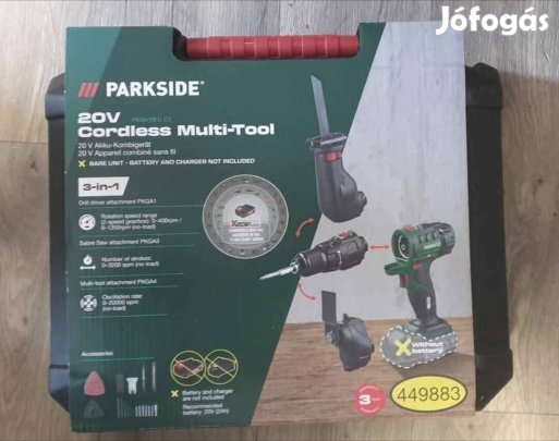 Parkside 20-Li C2 akkus kombinált szerszám 3 az 1-ben