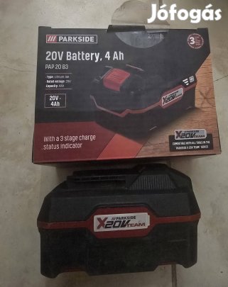 Parkside 4Ah akkumulátor eladó