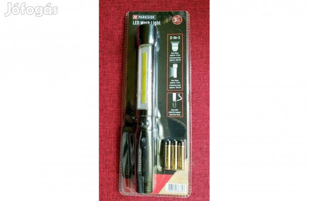 Parkside COB LED Munkalámpa ALU Rázkódástűrő Erős Mágnessel És Csukló