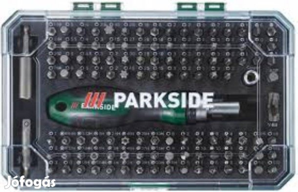 Parkside Csavarhúzó készlet racsnival és tartozékokkal, 81 db