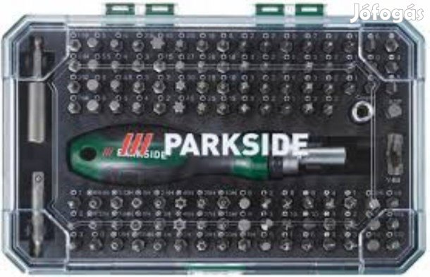 Parkside Csavarhúzó készlet racsnival és tartozékokkal, 81 db