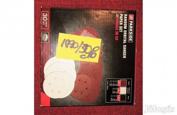 Parkside Csiszolópapír 30 dB Csiszolópapír szalag 3 db p 60 Csiszoló