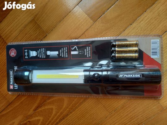Parkside LED-es alumínium elemlámpa, 3 db AAA micro ceruza elemmel