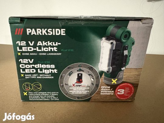Parkside LED lámpa +4 ah akku
