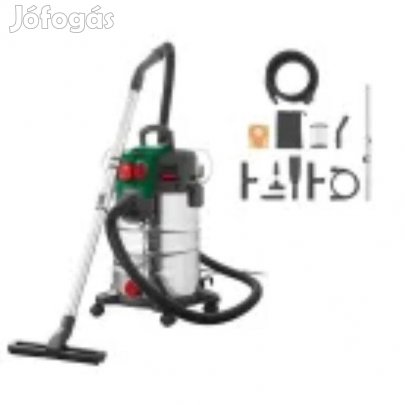 Parkside PWD 30 C1 GR Inox Száraz-nedves porszívó 230V, 30 literes, 15