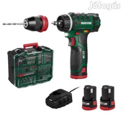 Parkside Pbsa 12 E4 Extra csomag 12V 2x2Ah 28 Nm dupla akkus, 2 db li-