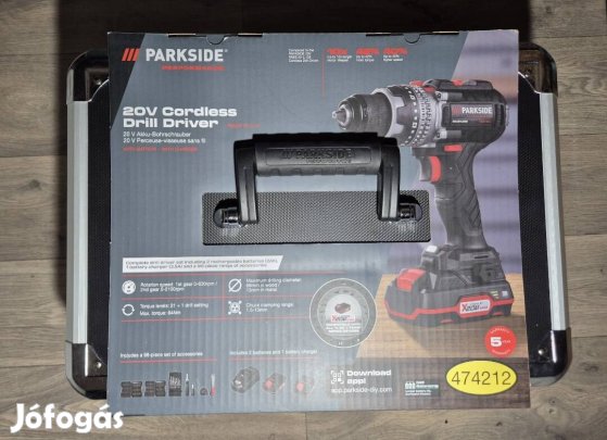 Parkside Pbsap 20-Li A1 64nm akkus fúró-csavarozó készlet