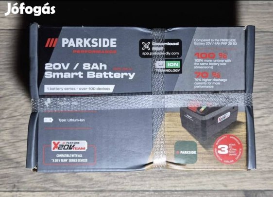 Parkside Performance 20V 8AH akkumulátor